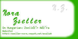 nora zseller business card